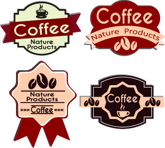 best vintage coffee labels vector