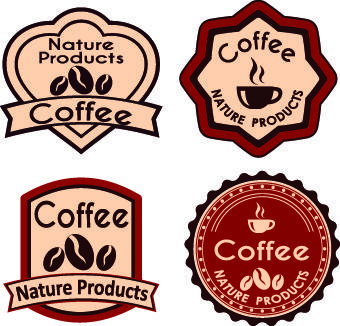 best vintage coffee labels vector