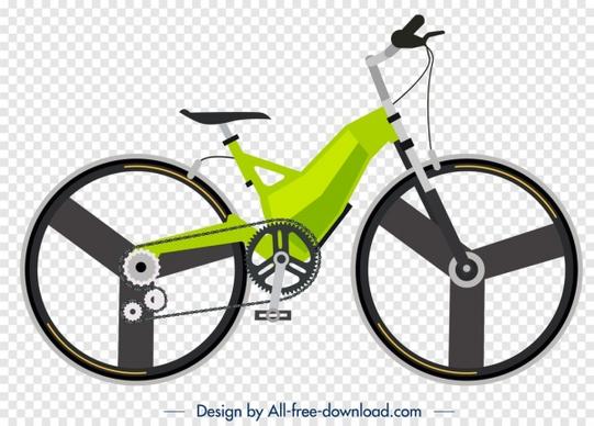 bicycle advertising background green modern design