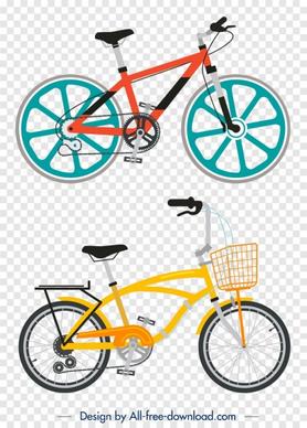 bicycle templates colorful modern design