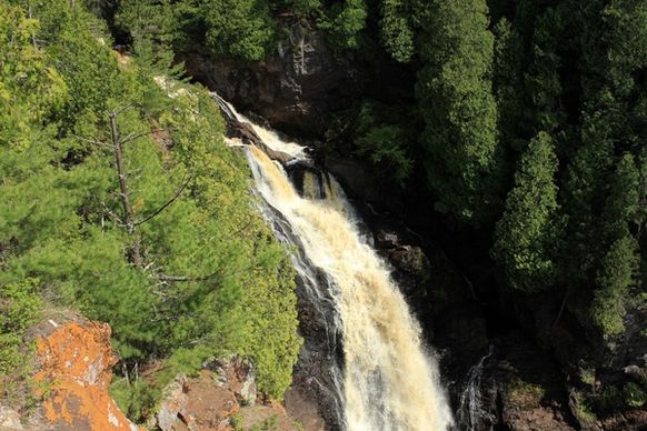 big manitou falls at pattison state park wisconsin