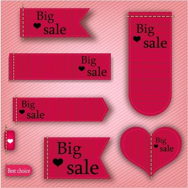 Big sale label and tags
