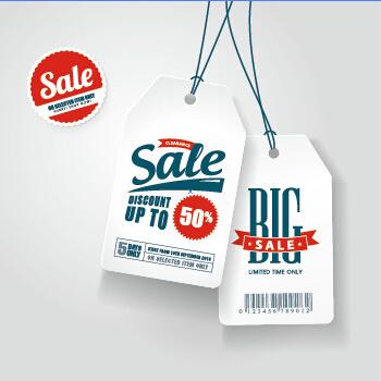 big sale tags creative design vector