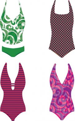 bikini swimsuits swimwear beachwear collection free vector