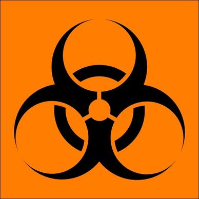 Biohazard Orange clip art