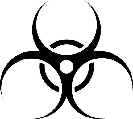 Biohazard Symbol clip art