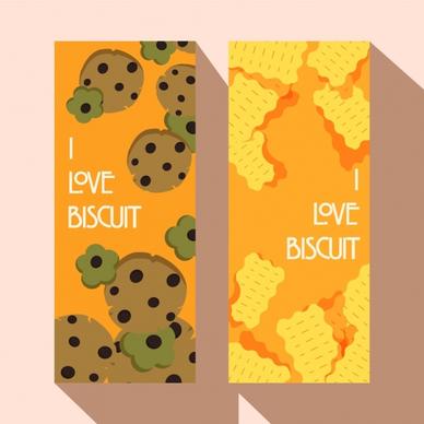 biscuit advertising banners vertical orange decor