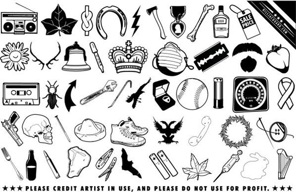 black and white clip art daily