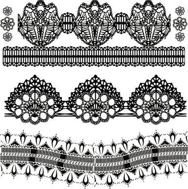 black and white floral pattern vector