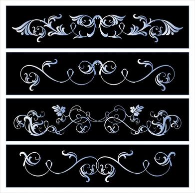 document decorative templates elegant european seamless symmetric curves