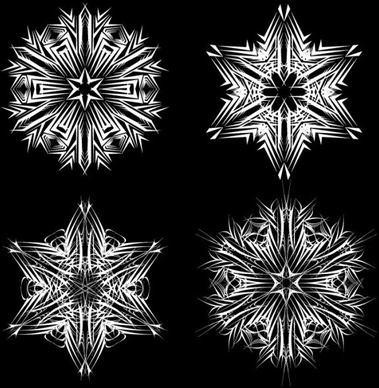 black and white pattern 01 vector
