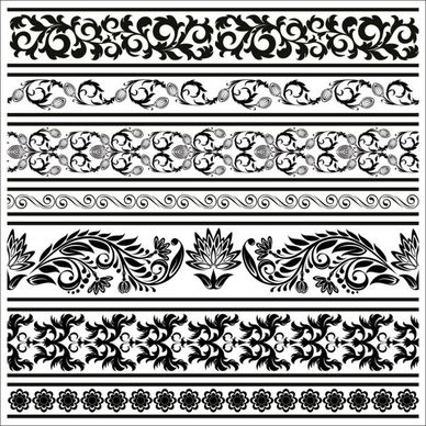 black and white patterns 04 vector
