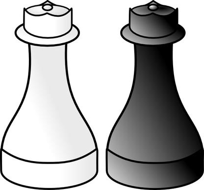 Black And White Queens clip art