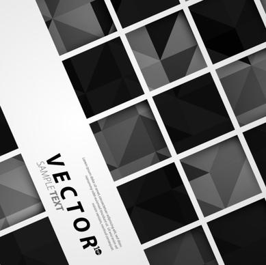 black and white squares concept backgrounds vector