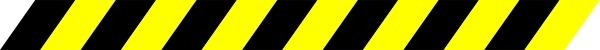 Black And Yellow Warning Stripe clip art
