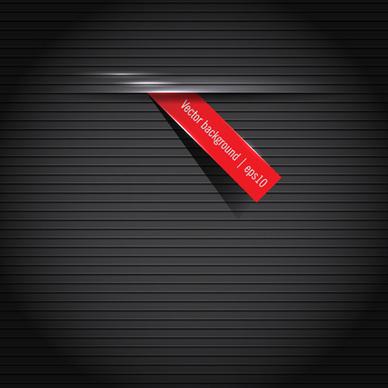 black background and red label vector