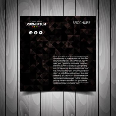 black brown business flyer template