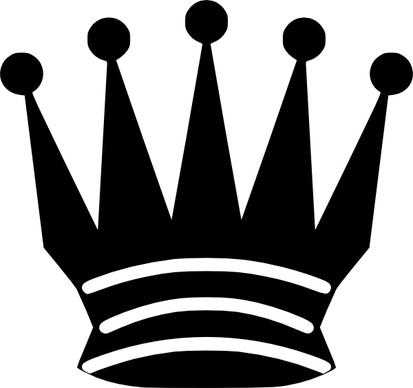 Black Chess Queen clip art