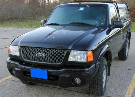 black ford ranger xlt