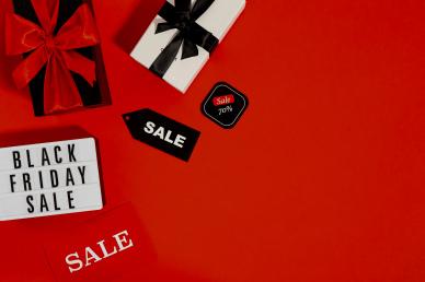 black friday backdrop picture elegant presents tags