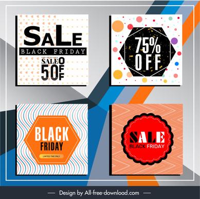 black friday backgrounds colorful modern illusion decor