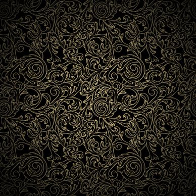 black pattern vintage backgrounds vector