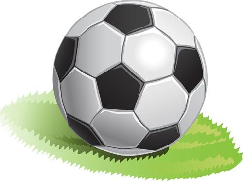 black with white soccer vector