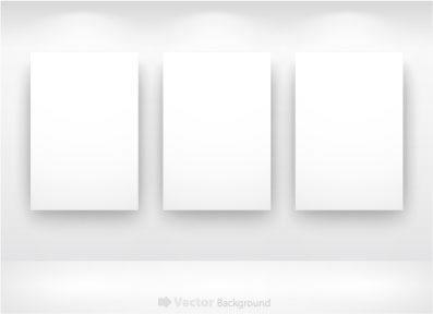 blank frames templates modern white plain design