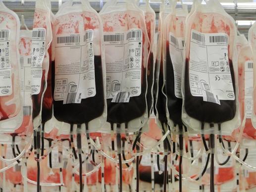 blood bags red red blood cells