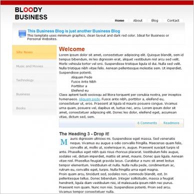Bloody Business Template