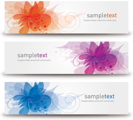blossom banners vector graphic
