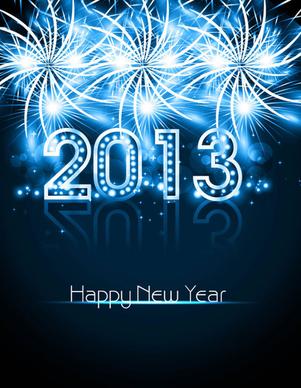 blue13 new year design vector graphic
