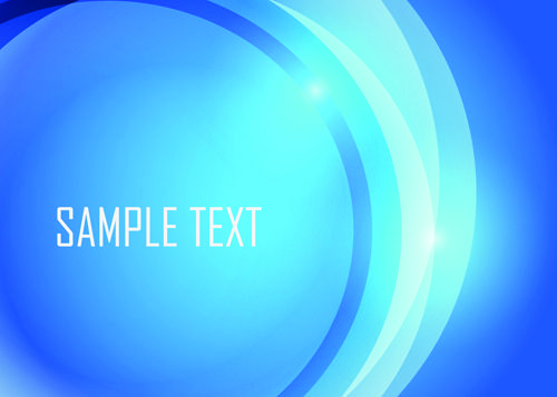blue abstract wave background vector