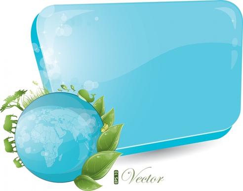 ecological environment background template shiny modern globe elements