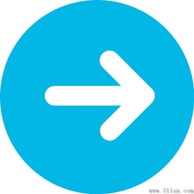 blue arrow icon vector