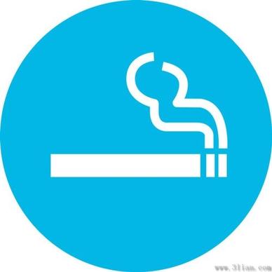 blue background cigarette icons vector