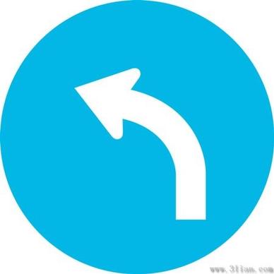 blue background vector arrow icon