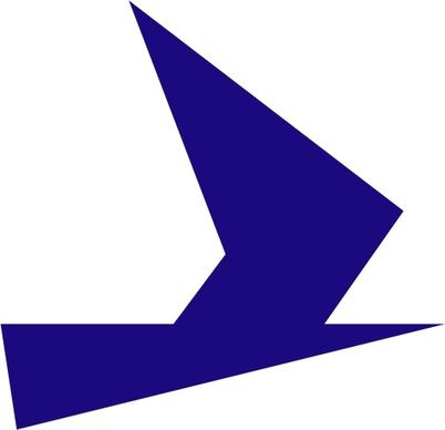 Blue Bird Symbol clip art