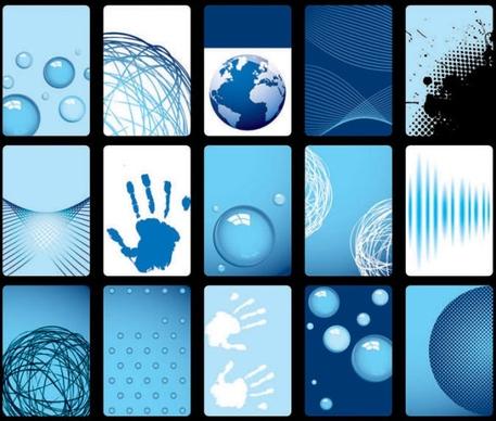 blue card background vector