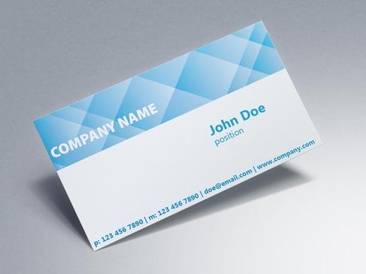 blue corporate business card design