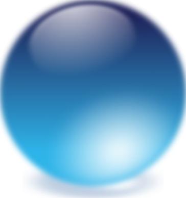 Blue Cristal Ball clip art