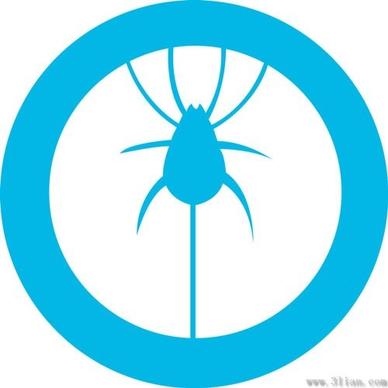 blue design icon vector insects
