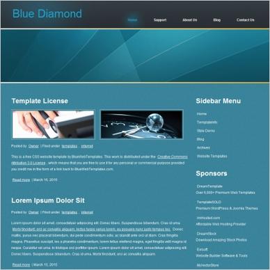 Blue Diamond Template
