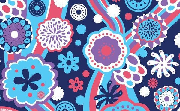 flowers background classical colorful design