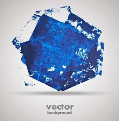 blue grunge background design vector