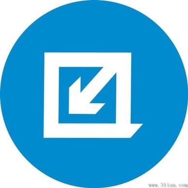 blue icons vector