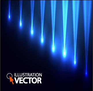 blue light vector background illustration