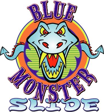 blue monster slide