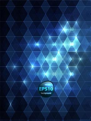 blue mosaic background vector