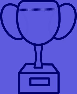 Blue Prize Cup clip art